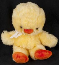 Gund Duck Duckling Baby Yellow Chick Plush Vtg 1976